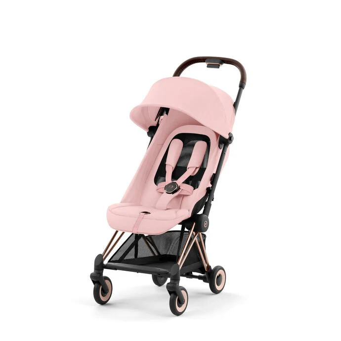 עגלת תינוק Coya רוזגולד peach pink - Image 6