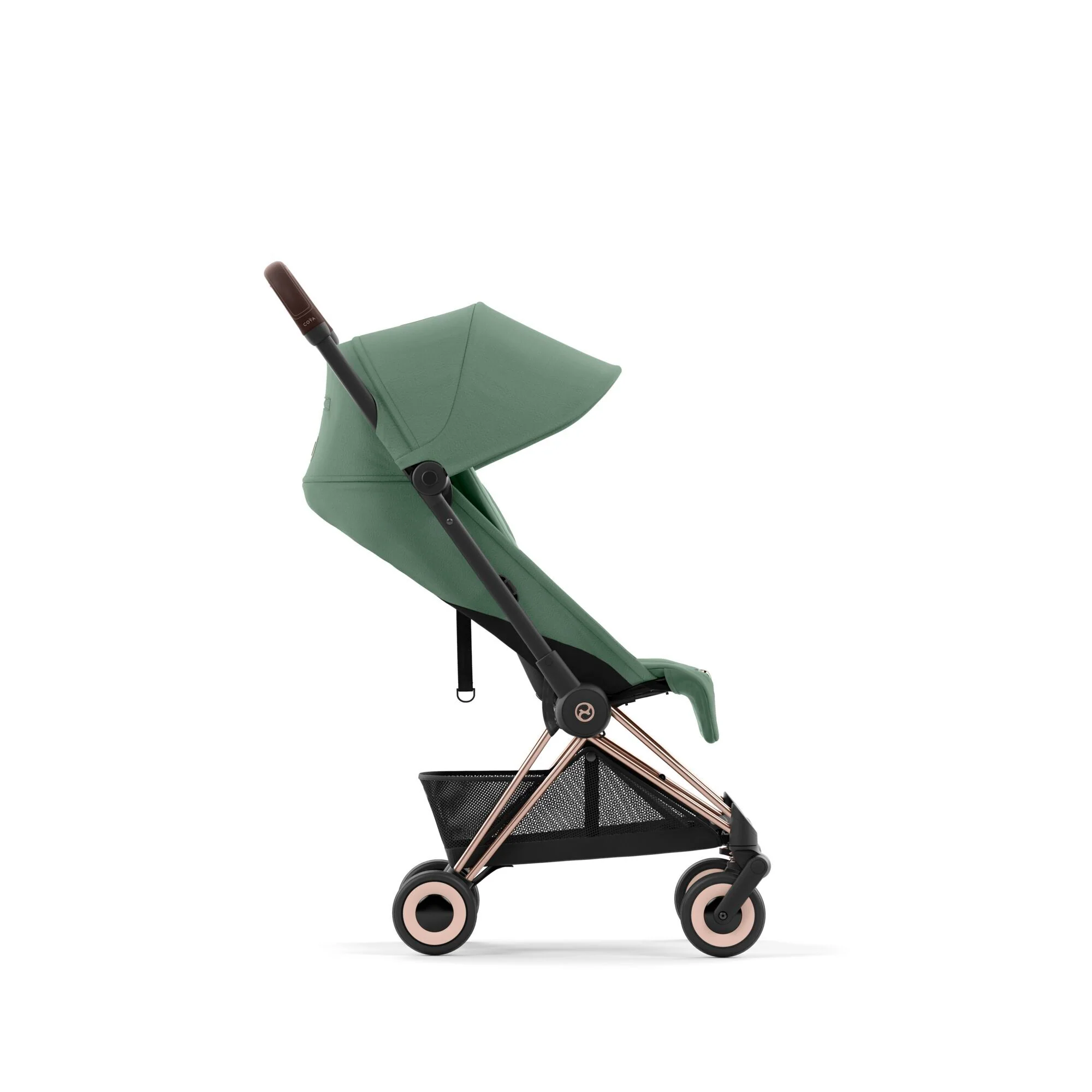 עגלת תינוק Coya רוזגולד Leaf Green - Image 3