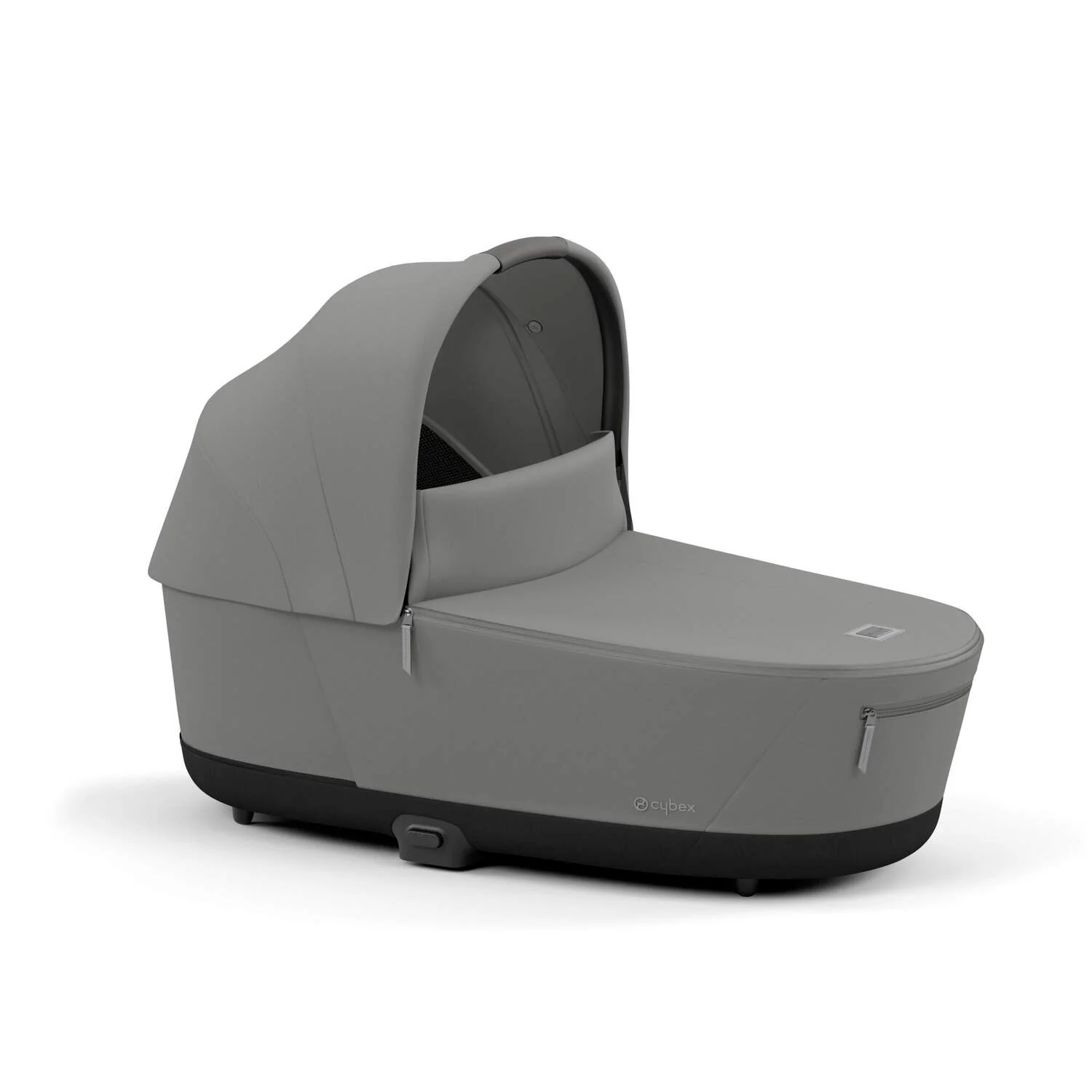עגלת תינוק Priam 4 Mirage Grey עם שלדה כרום שחור - Image 4